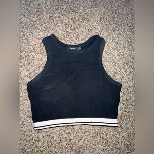 BERSHKA sports black top